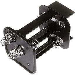 Support de pile 4x LR20 (d) MPD BA4D-S contact à ressort (l x l x h) 116 x 65 x 65 mm 1 pc(s) - noir