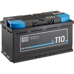 12V 110Ah agm batterie decharge lente Deep Cycle sc 110 marine, moteur electrique bateau, camping