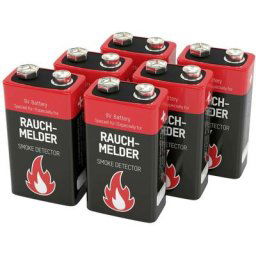 Ansmann Rauchmelderbatterie Pile 6LR61 (9V) alcaline(s) 9 V 6 pc(s)