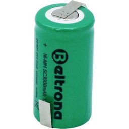 SC3000 Pile rechargeable spéciale Sub-C cosses à souder en z NiMH 1.2 v 3000 mAh - Beltrona