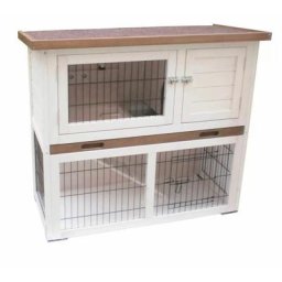 Clapier Kiki Blanc et marron 92 x 45 x 80 cm 20077 Multicolore - @pet