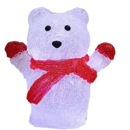Deuba - Figurine lumineuse led en acrylique - décoration de Noël - Modèle au choix Polar Bear (en)