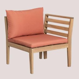 Modules de Salon de Jardin Filips SKLUM Terracota - Terracota Fauteuil droit
