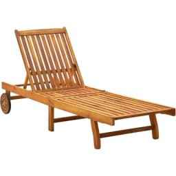 Bain de soleil Chaise de jardin Transat de jardin - Bois d'acacia solide BV364729 Bonnevie