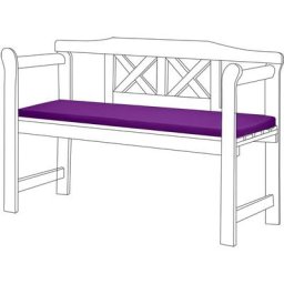 Gardenista Coussin de banc extérieur résistant à l'eau, Tampons de banc de patio 2 places avec
