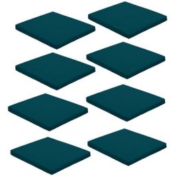 Gardenista Coussin de siège carré antidérapant résistant à l'eau avec attaches sécurisées pour