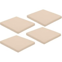 Coussin de siège carré antidérapant résistant à l'eau avec attaches sécurisées pour l'extérieur,