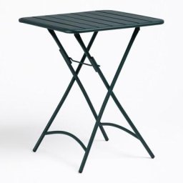 Sklum - Table de Jardin Pliante Carrée en Acier (60x60 cm) Janti Mousse Terracotta - Mousse
