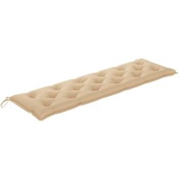 Coussin matelas assise dossier pour banc de balancelle jardin grand confort en Tissu 180x50x7 cm