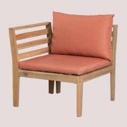 Sklum - Modules de Salon de Jardin Filips Terracota - Terracota Fauteuil gauche