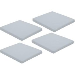Gardenista Coussin de siège carré antidérapant résistant à l'eau avec attaches sécurisées pour