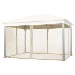 Intent24.fr - Moustiquaires (4 toiles) pour tonnelle de jardin INTENT24 Sunset Premium 3x4 m,