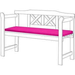 Coussin de banc extérieur résistant à l'eau, Tampons de banc de patio 2 places avec rembourrage en