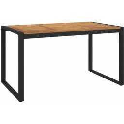 Vidaxl - Table de jardin et pieds en forme de u 140x80x75 cm bois acacia n/a