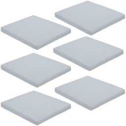 Gardenista - Coussin de siège carré antidérapant résistant à l'eau avec attaches sécurisées pour