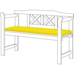 Coussin de banc extérieur résistant à l'eau, Tampons de banc de patio 2 places avec rembourrage en