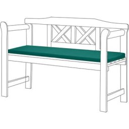 Coussin de banc extérieur résistant à l'eau, Tampons de banc de patio 2 places avec rembourrage en