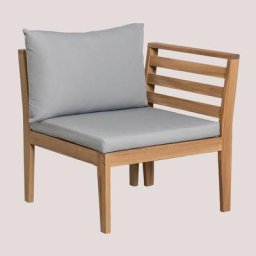 Sklum - Modules de Salon de Jardin Filips Gris Vison - Gris Vison Fauteuil droit