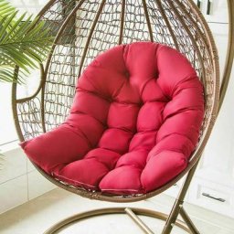Balançoire Suspendue Panier Coussin, Hanging Egg Chair Hammock Tapis Chaise Siège Amorti Fauteuil
