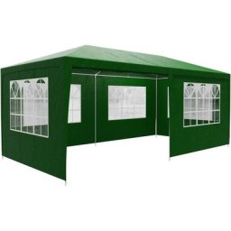 Casaria - Tonnelle de jardin Rimini 3x6m avec toile hydrofuge 6 parois latérales enroulables Barnum