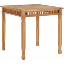 Table à manger de jardin 80x80x80 cm Bois de teck solide Vidaxl n/a