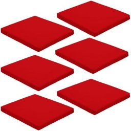 Gardenista - Coussin de siège carré antidérapant résistant à l'eau avec attaches sécurisées pour