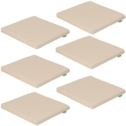 Gardenista - Coussin de siège carré antidérapant résistant à l'eau avec attaches sécurisées pour