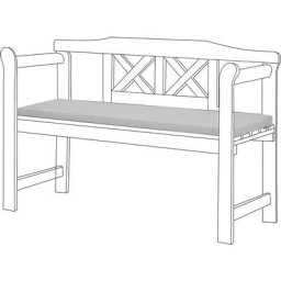 Coussin de banc extérieur résistant à l'eau, Tampons de banc de patio 2 places avec rembourrage en