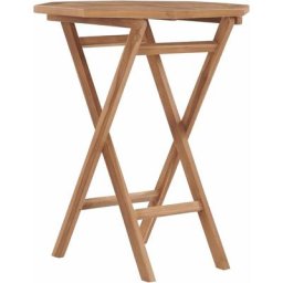 Table pliable de jardin 60x60x75 cm Bois de teck solide Vidaxl n/a