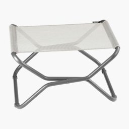 Repose pieds de jardin pliable Lafuma Mobilier next - Seigle Ii Tube Titane
