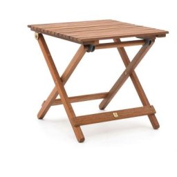 Chillvert - Table d'Appoint pour Terrasse ou Balcon Savona 48x48x46 cm Pliante en Bois Issu de