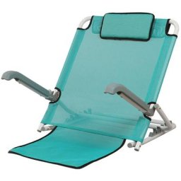 Chaise à dossier réglable, chaise de salon pliante portable avec appui-tête, chaise de plage pour