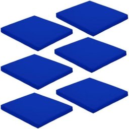 Gardenista - Coussin de siège carré antidérapant résistant à l'eau avec attaches sécurisées pour