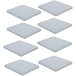 Gardenista - Coussin de siège carré antidérapant résistant à l'eau avec attaches sécurisées pour