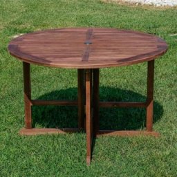 Table de jardin ronde pliante de 120 cm