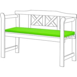 Coussin de banc extérieur résistant à l'eau, Tampons de banc de patio 2 places avec rembourrage en