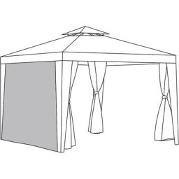 Rideaux de tonnelle d'extérieur avec œillets, imperméables et coupe-vent pour balcon de jardin,