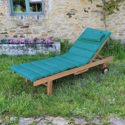 Matelas bleu canard pour bain de soleil - Bleu