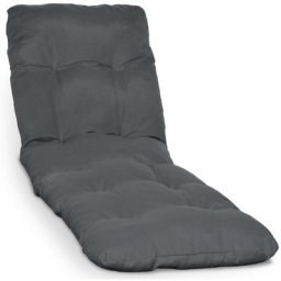 Beautissu - Matelas Coussin pour Bain de soleil Flair rl Graphite, 190x60x8 cm