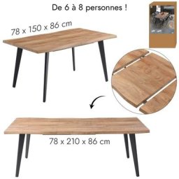 Table Extensible 6 a 8 Personnes Forest