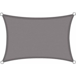 Voile d'ombrage Imperméable Rectangulaire 2x3m, Toile Ombrage PES Résistant à l'eau, Filet dombrage
