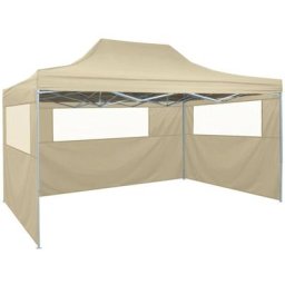 Bonnevie - Tente de réception pliable Tonnelle de Jardin - Rapide à Installer avec 3 parois 3x4 m