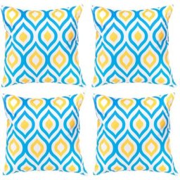 Extérieur Coussins imprimés, Résistant à l'eau Coussin à motifs géométriques pour jardin, Coloré
