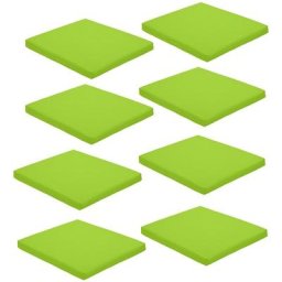 Gardenista - Coussin de siège carré antidérapant résistant à l'eau avec attaches sécurisées pour