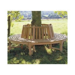 Banc circulaire en teck Ecograde tour d'arbre 360°, Westminster - Naturel