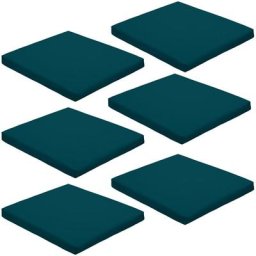Gardenista - Coussin de siège carré antidérapant résistant à l'eau avec attaches sécurisées pour