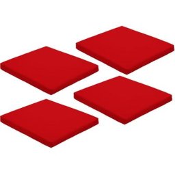 Coussin de siège carré antidérapant résistant à l'eau avec attaches sécurisées pour l'extérieur,