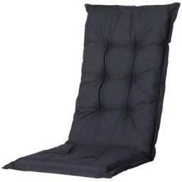 Coussin de chaise à haut dossier Basic 123x50 cm noir Madison Black