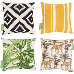 Gardenista - Mini-Coussin coloré pour intérieur/extérieur, Ensemble de 4Résistant à l'eau Coussin