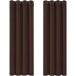 Rideaux Occultants Isolant Thermique Anti Froid, Design Moderne à Oeillets, Rideaux pour Chambre